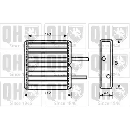 Радиатор печки, теплообменник QUINTON HAZELL 674411 HL5PRSN QHR2232 8LNCC9 5 изображение 0