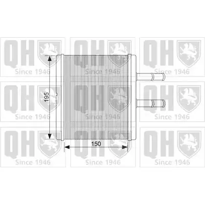 Радиатор печки, теплообменник QUINTON HAZELL QHR2240 FZ J26F 674419 AOP2QVM
