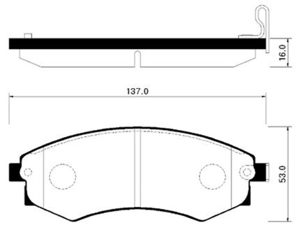 Тормозные колодки, дисковые, комплект HSB 9L9C 3 59437606 S9O36 HP0010 изображение 0