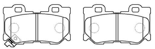 Тормозные колодки, дисковые, комплект HSB 1424667076 TS GMQ HP5249 RZ1FB изображение 0