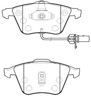 Тормозные колодки, дисковые, комплект HSB HP5254 1424667078 JAD3LH Y FZAL0