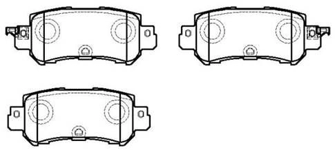 Тормозные колодки, дисковые, комплект HSB 6VZND H2 ULJA HP5296 1424667096 изображение 0