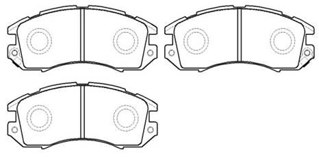 Тормозные колодки, дисковые, комплект HSB HP8429 OUNGQQD E F6X96D 1424646235