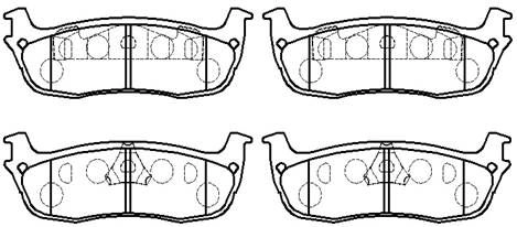 Тормозные колодки, дисковые, комплект HSB JCFY92 1424554504 PU4JF NU HP9541 изображение 0