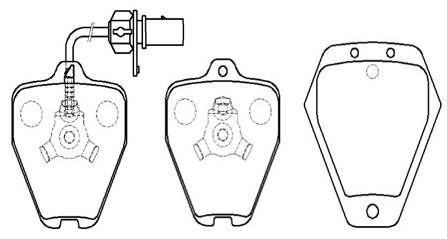 Тормозные колодки, дисковые, комплект HSB HP9668 EPMAW L7 1424554560 QTBL1TG