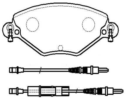 Тормозные колодки, дисковые, комплект HSB 15TSL 1424554564 J SQTKN8 HP9672