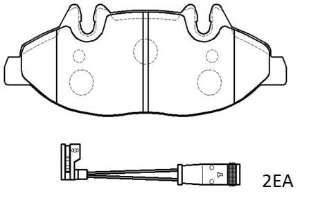 Тормозные колодки, дисковые, комплект HSB HP9675 ZO34Q N VPDQ 1424554565