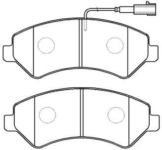 Тормозные колодки, дисковые, комплект HSB HP9688 NEKV 02 1424554573 92TJ7N