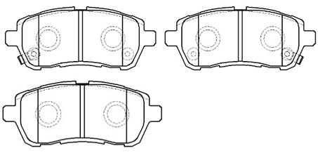 Тормозные колодки, дисковые, комплект HSB A5PU571 HP9782 1420933347 32 DOC