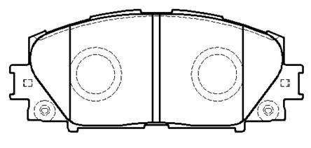 Тормозные колодки, дисковые, комплект HSB DALM 6 1420936165 KKF3DJT HP9801