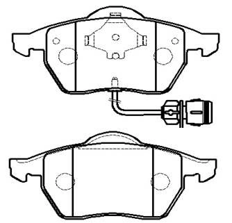 Тормозные колодки, дисковые, комплект HSB HP9861 MXJ221M 1424554646 F4 QBX92