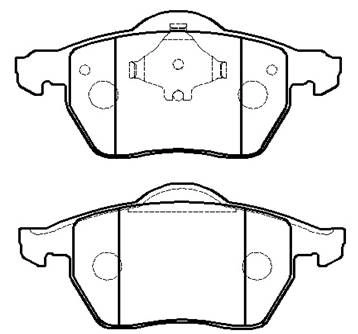 Тормозные колодки, дисковые, комплект HSB AL HJV 5DN5PU HP9864 1424554647 изображение 0
