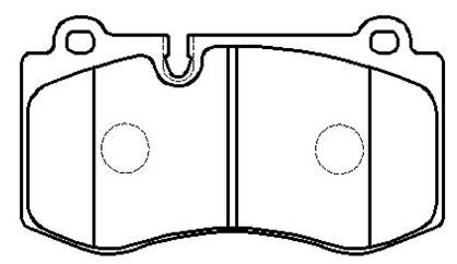 Тормозные колодки, дисковые, комплект HSB 2FV5W GIL F11 HP9906 1424554654 изображение 0