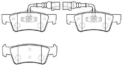 Тормозные колодки, дисковые, комплект HSB CA0Y 2 HP9975 1424554681 4OYTU