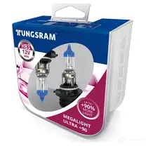 Лампа галогеновая HB3 MEGALIGHT ULTRA +90% 60 Вт 12 В TUNGSRAM 1439691669 MF F3Z 9005XUB2