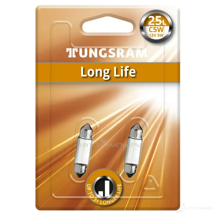 Лампа C5W LONGLIFE 5 Вт 12 В TUNGSRAM 1439693524 K 81IOMX 7546LBL2 - Изображение 1