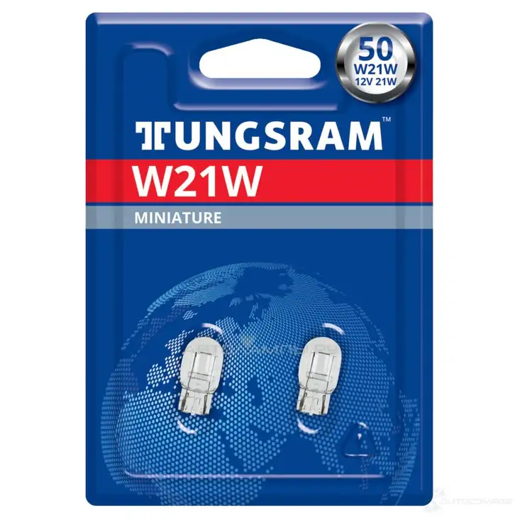 Лампа W21W 21 Вт 12 В TUNGSRAM 1439693737 7440BL2 VWQG 8