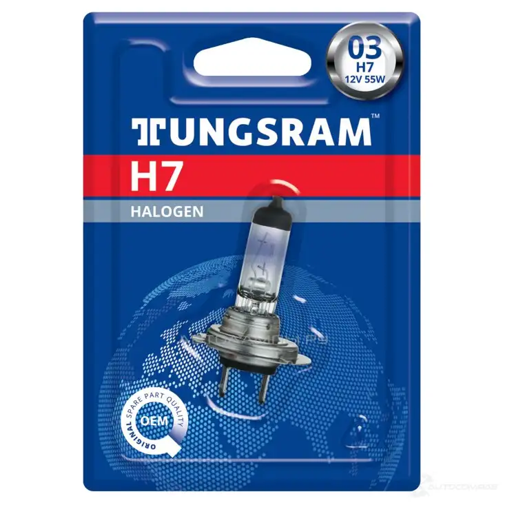 Лампа галогеновая H7 55 Вт 12 В TUNGSRAM FYP PT 1439693758 58520SUBL1 - Изображение 1