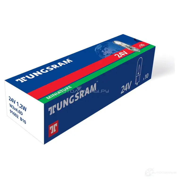 Лампа накаливания W1.2W 1.2 Вт 24 В TUNGSRAM EI EJP4 91602B10 1439693873 - Изображение 1
