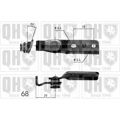 Амортизатор багажника, упор задней двери QUINTON HAZELL OWQCUDZ 689254 QTS840201 TZ UW8