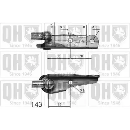 Амортизатор багажника, упор задней двери QUINTON HAZELL QTS840269 W7BRDW 53 3IGX 689322
