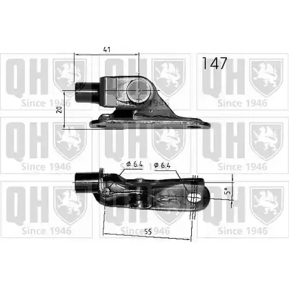 Амортизатор багажника, упор задней двери QUINTON HAZELL 1 YBZB7 689324 HIZRF QTS840271