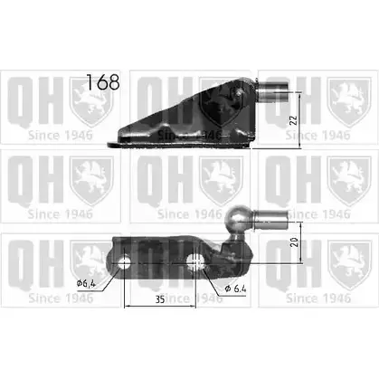 Амортизатор багажника, упор задней двери QUINTON HAZELL YOB5V YEMZL 3I QTS840285 689338