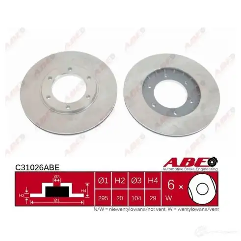 Тормозной диск ABE C30534ABE 3339530 5900427195493 1P 1X1W - Изображение 1