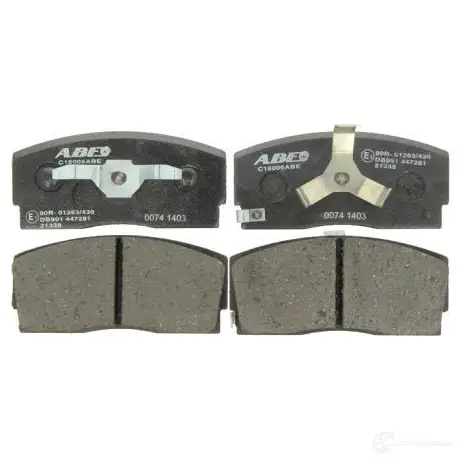 Тормозные колодки дисковые, комплект ABE AAQ 1J 3338704 C16006ABE 5900427186750 изображение 0