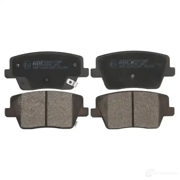 Тормозные колодки дисковые, комплект ABE 1437297283 C20517ABE 5 MQ8F