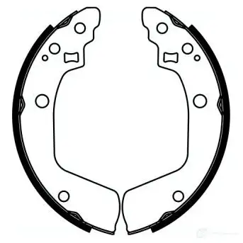Тормозные колодки ABE 3338332 C08029ABE 5900427182950 NO5 YJBN
