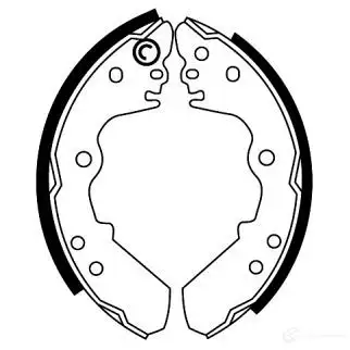 Тормозные колодки ABE C0X011ABE 3338457 5900427184268 6IC W5H7 изображение 0