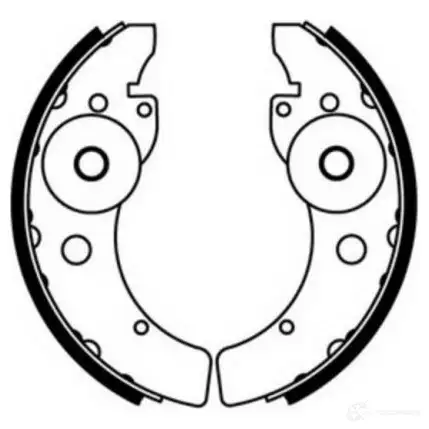 Тормозные колодки ABE 5900427587854 J2VL4 Q 1424881101 C00100ABE