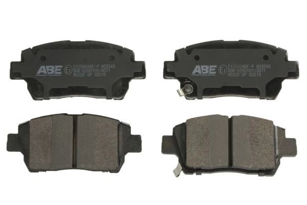Тормозные колодки дисковые, комплект ABE 1440138848 DL 2IIC C12086ABE-P