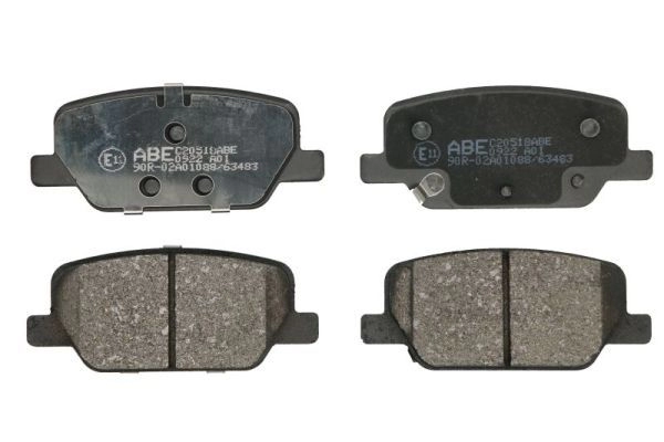 Тормозные колодки дисковые, комплект ABE C20518ABE 1440138985 C59EKM T изображение 0