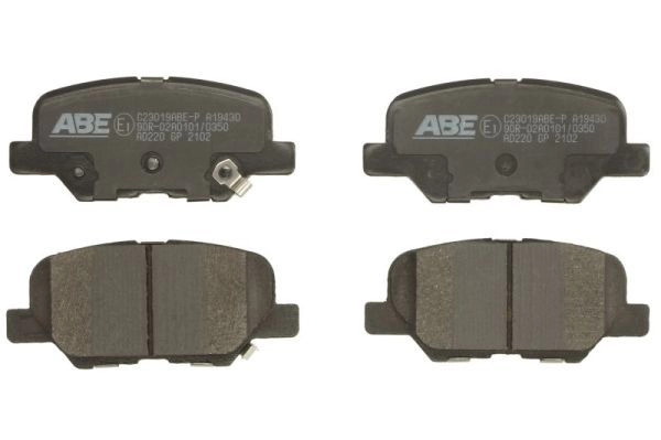 Тормозные колодки дисковые, комплект ABE KDB 72X1 1440138999 C23019ABE-P