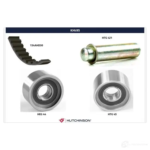 Комплект ремня ГРМ HUTCHINSON SB6 9X5 kh495 1202257298 3159750822824