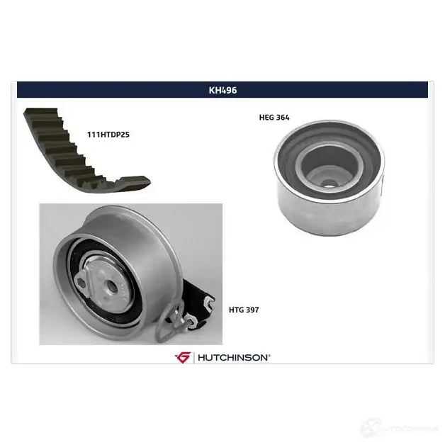 Комплект ремня ГРМ HUTCHINSON kh496 1987192 FS RVS 3159750822831