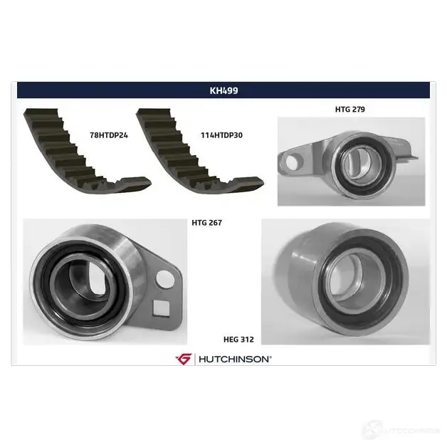 Комплект ремня ГРМ HUTCHINSON G6XX E3 1202257334 kh499 3159750630504