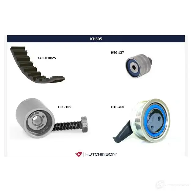 Комплект ремня ГРМ HUTCHINSON 3159750825818 EQV X6ZT 1987201 kh505