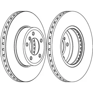 Тормозной диск FERODO 711925 DDF1242C DDF1242C-1 DD F1242C изображение 0