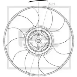 Крыльчатка вентилятора двигателя PE AUTOMOTIVE JQC SCN5 723206 010.339-00A DCUOA1 изображение 0