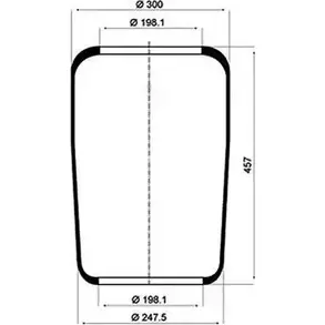 Пневмобаллон PE AUTOMOTIVE 729335 084.022-40A MEPYW 81 17 изображение 0