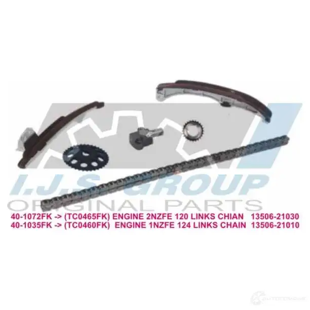 Комплект цепи ГРМ IJS GROUP 40-1035FK 4282470 Y UDFB изображение 0