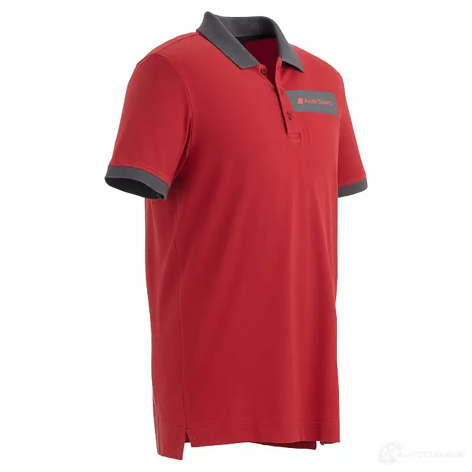 Мужская рубашка-поло Audi Sport, красная VAG 1438170482 3132001015 MA94RE F изображение 2
