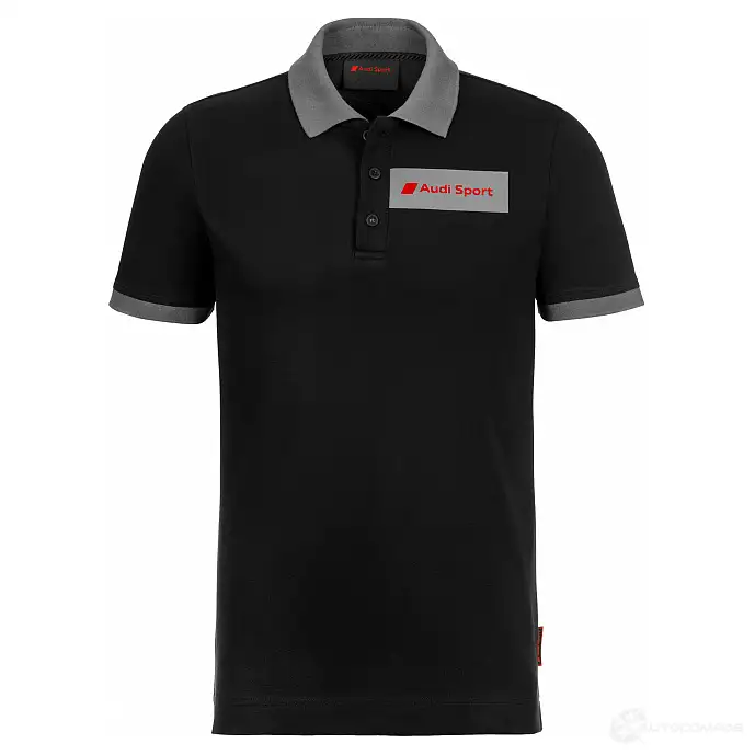 Мужская рубашка-поло Audi Sport, черная VAG HH JZHDQ 3132001025 1438170485 изображение 0