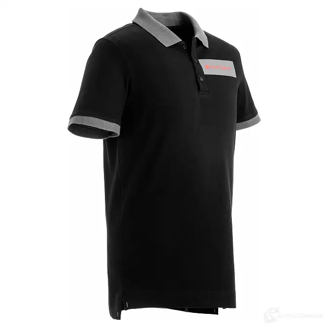 Мужская рубашка-поло Audi Sport, черная VAG 1438170487 3132001026 88 02M8K изображение 2