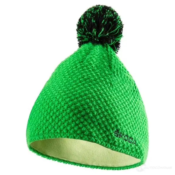 Зимняя шапка ŠKODA Green, M VAG 000084303k 4Z3 G5QE 1438171070 изображение 0