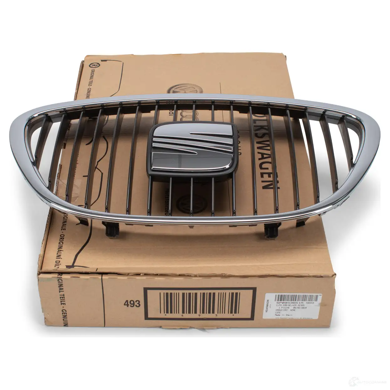 Оригинальная эмблема решетки радиатора (Seat) Leon 1P Toledo 3 Altea / XL VAG 5P0853651A9B9 24727204 62Z4 5P - Изображение 1