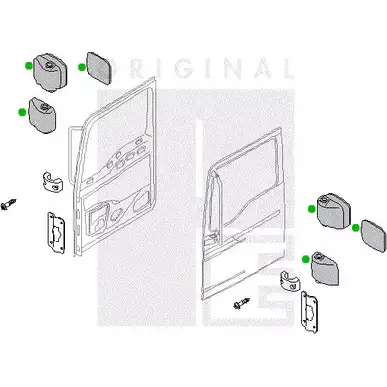 Широкоугольное зеркало PE AUTOMOTIVE WBUSJL 740995 QD B9A 2141-08810-0461-01